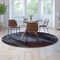 Flash Furniture Red 7' x 7' Round Abstract Design Accent Area Rug ACD-TZ-863-7R-RD-GG - alternate 1